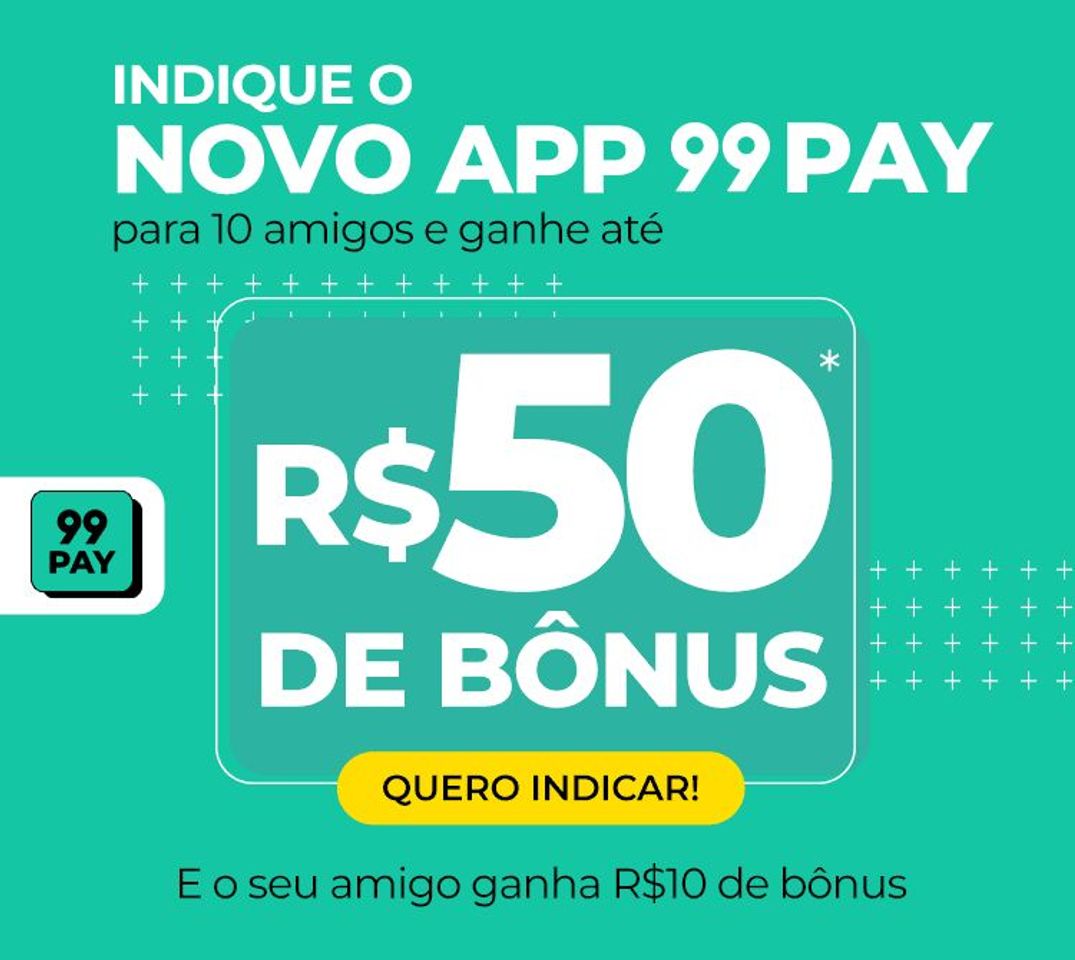 Fashion Você é minha indicação para ganhar R$10 no novo app 99Pay!,V