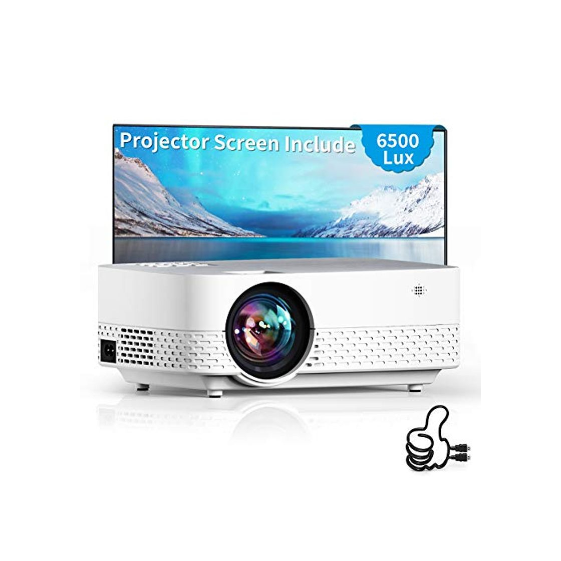 Electronics Flowidea Q5 Video Projector for Home Theater Full HD 1280x720P 1080P Supported