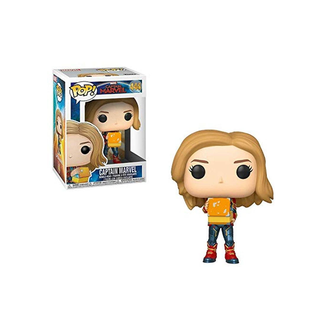 Juego Funko Bobble Captain Marvel: Pop 1 Figura Coleccionable, Multicolor