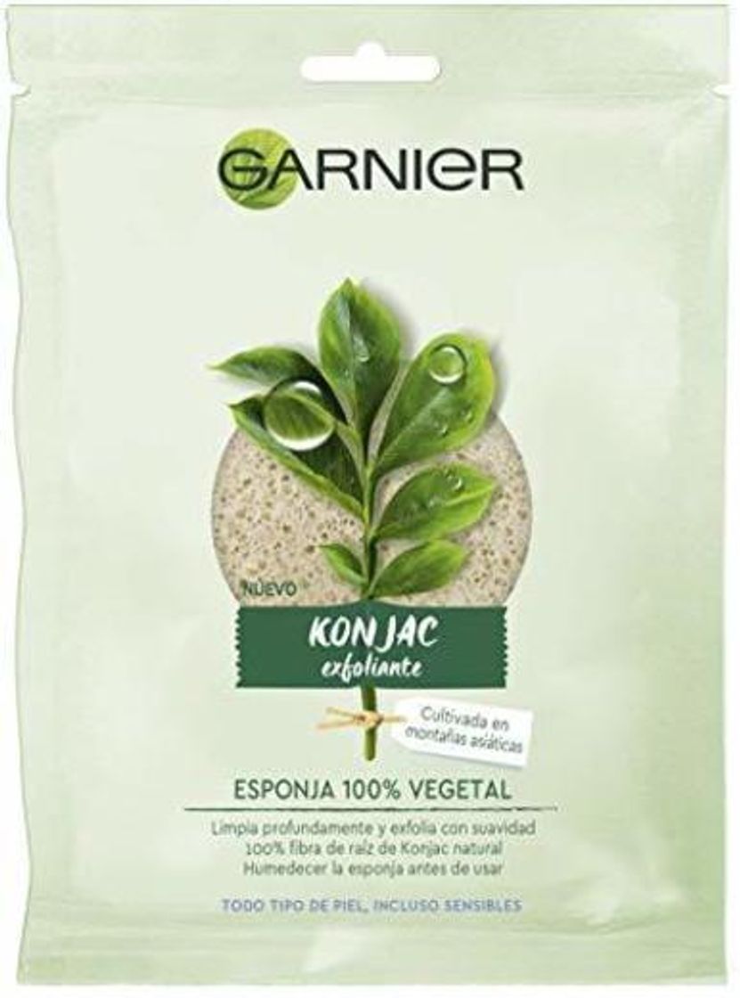 Beauty Garnier BIO Esponja Exfoliante Limpiadora de Konjac Natural