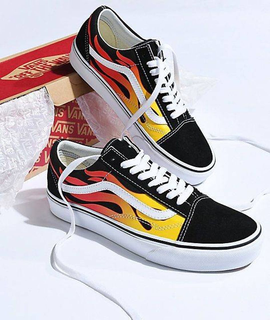 Social Vans Old Skool Flame Zapatillas negro/rojo EU42
