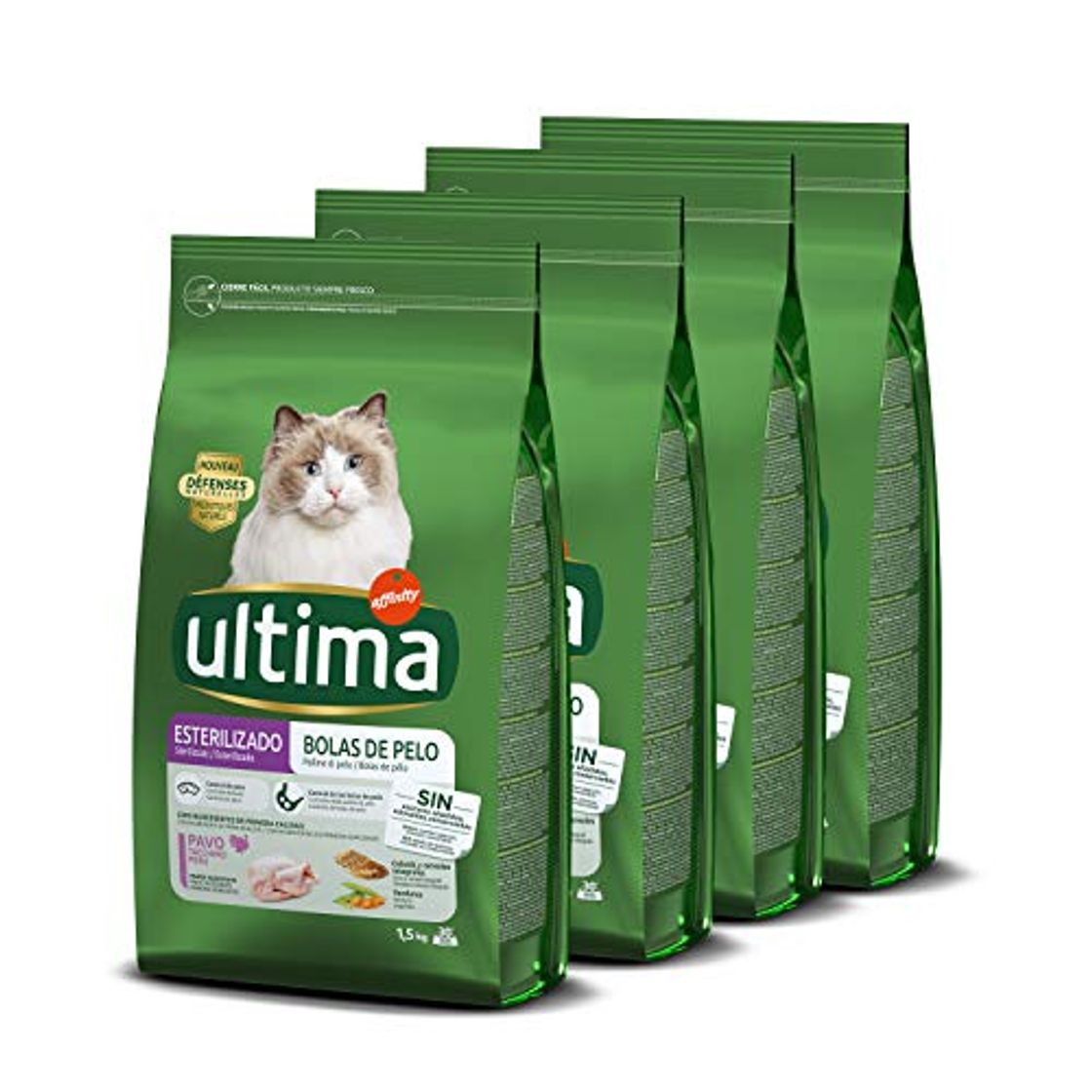 Product Ultima Pienso Para Gatos Esterilizados Para Prevenir Bolas De Pelo Con Pavo