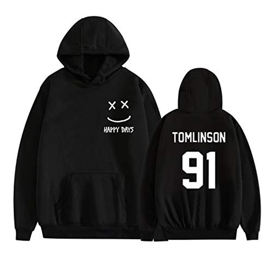 Moda ZKLHH Unisex Louis Tomlinson One Direction Hoodies Hip Hop Hoodie Thicken Sudadera de Manga Larga Primavera Otoño Streetwear Fashion Pullover