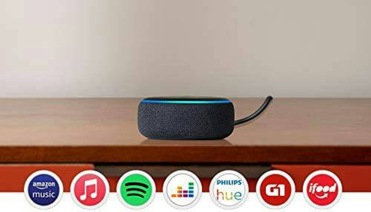 Moda Echo Dot (3ª Geração): Smart Speaker com Alexa - Cor Preta

