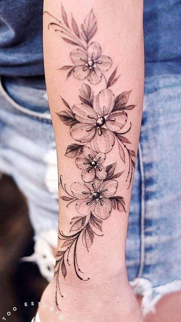 Fashion TATUAGEM DE FLOR UNISEXO 