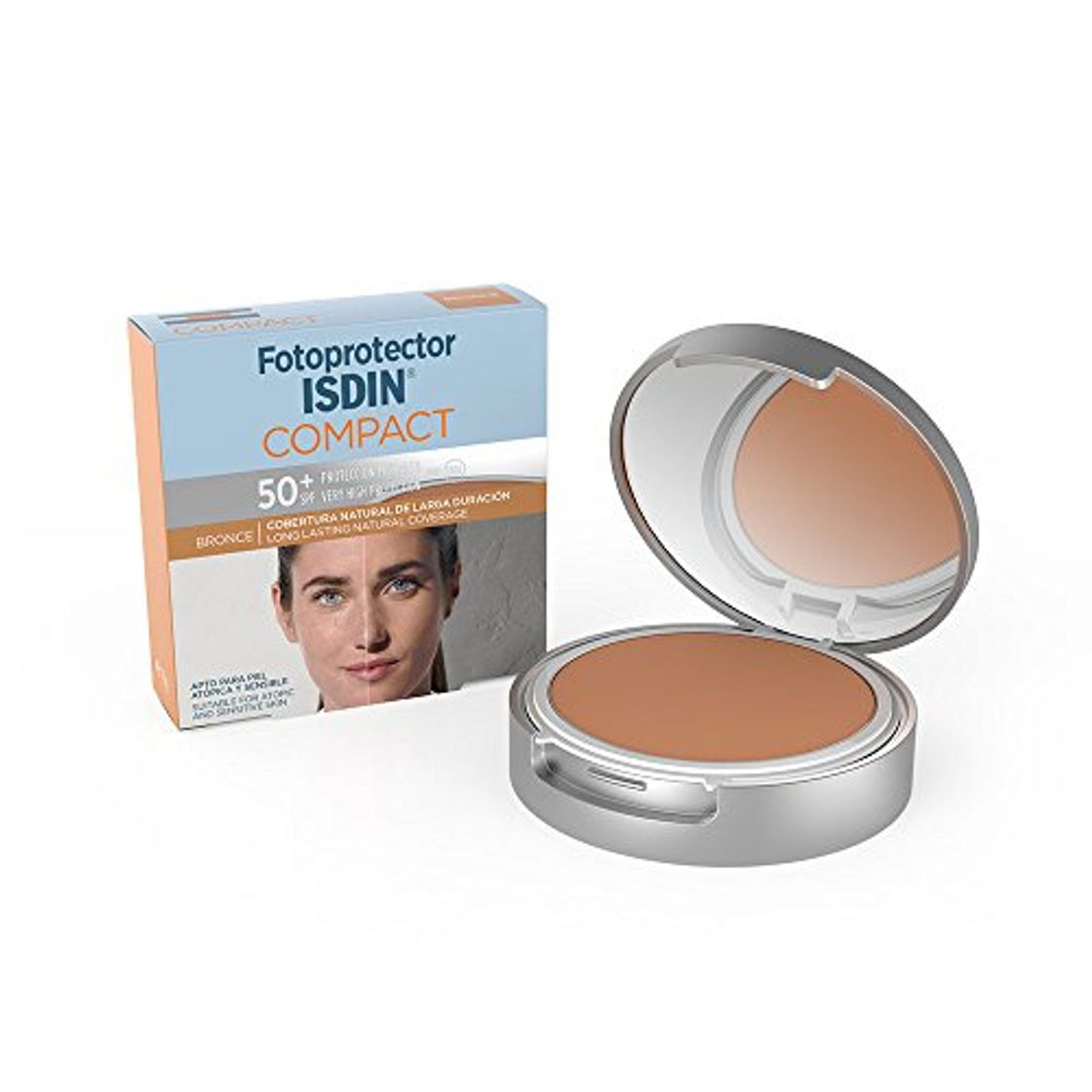 Lugares Fotoprotector ISDIN Compact Bronce SPF 50+ 10g