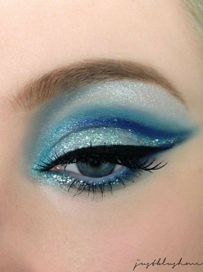 make azul com glitter 