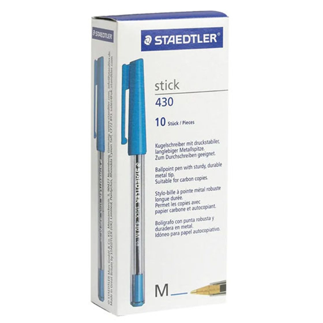 Moda Staedtler 430 M-3 Stick 430 - Bolígrafos (10 unidades)