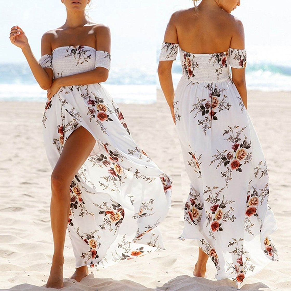 Producto Vestidos Mujer Casual Playa Largos Boho Floral Maxi Vestido Bohemio Tirantes Playa