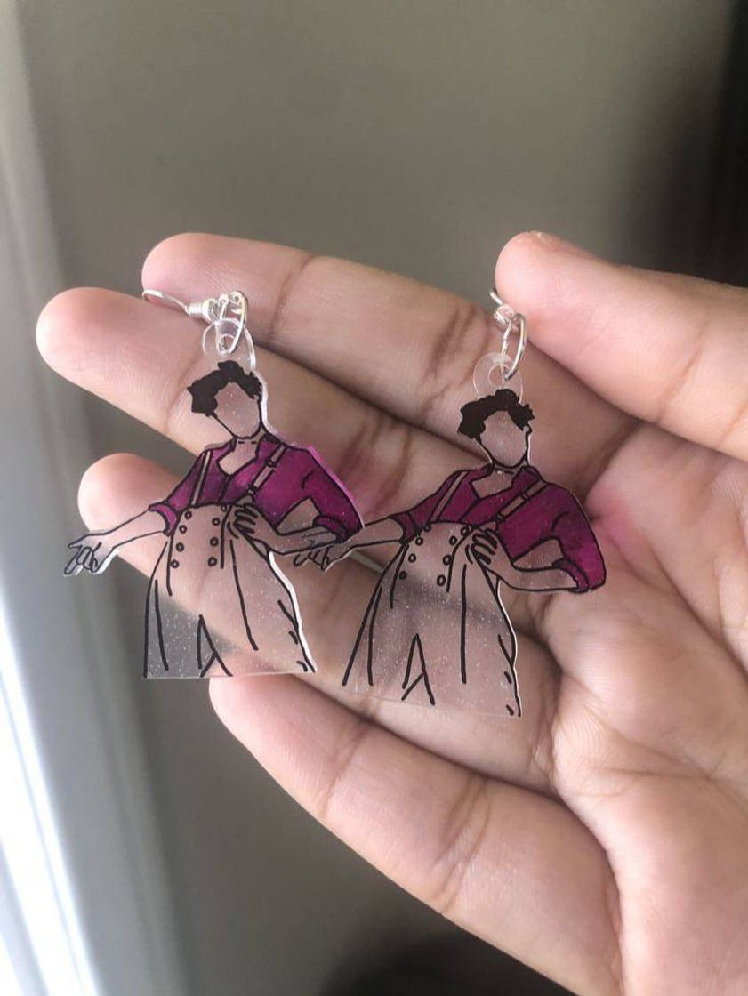 Social Harry Styles Fine Line Earrings - Pink