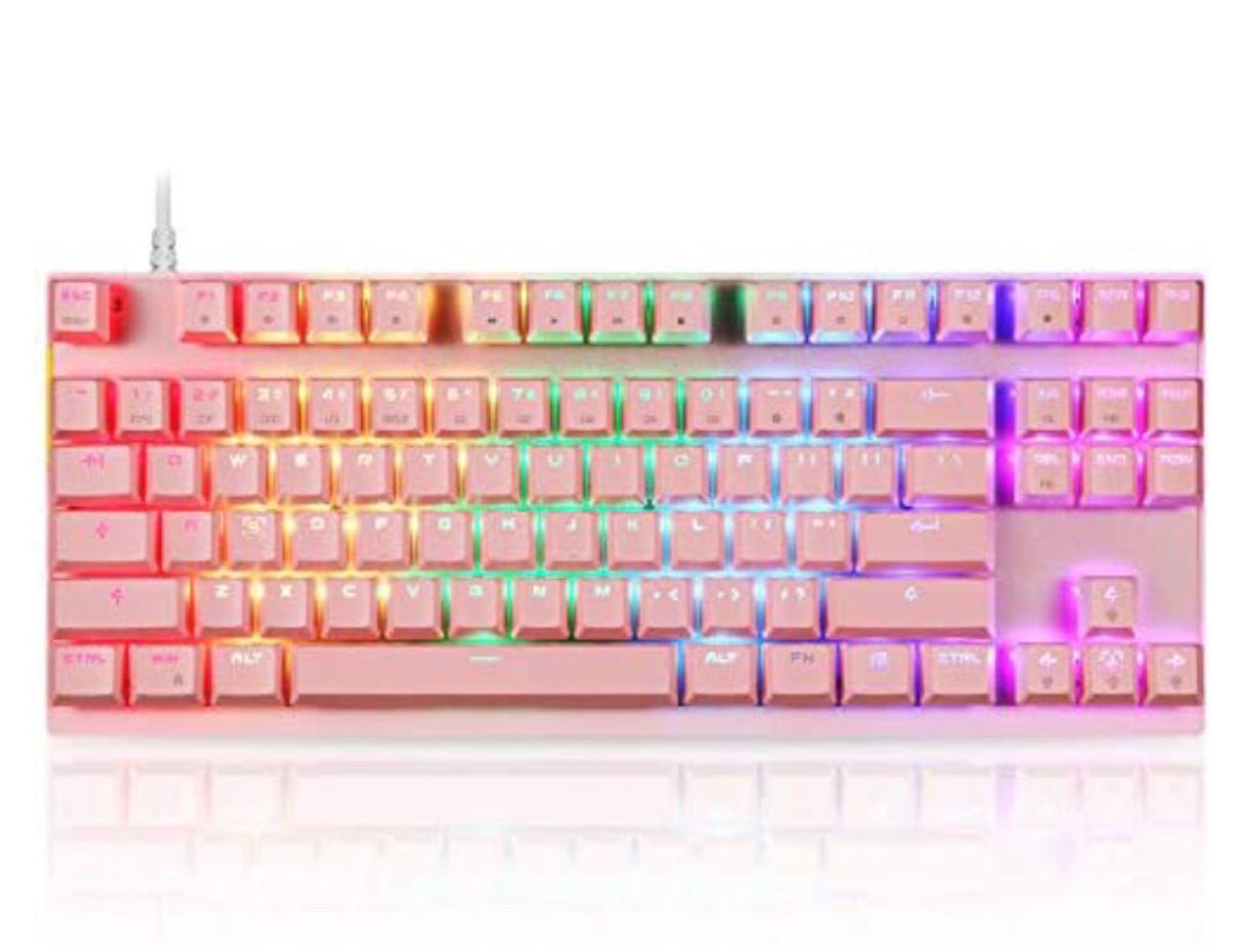 Moda teclado rosita gammer ♡´･ᴗ･`♡