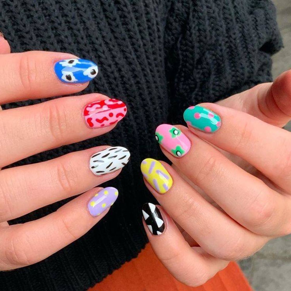 Moda Nail colorido 🌈