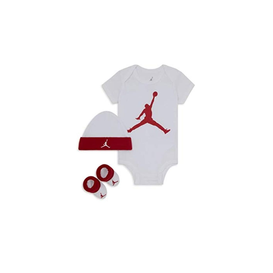 Fashion Jordan Baby - Juego de 3 piezas, 0-6 Meses, Blanco