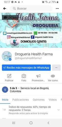 Drogueria Health Farma home facebook