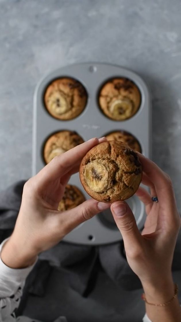 Moda Muffin de banana e chocolate🤎