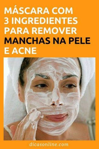 Máscara para Remover Manchas na Pele e Acne 💫