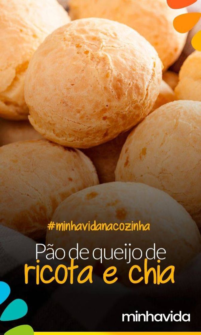 Moda Pão de queijo de ricota e chia 