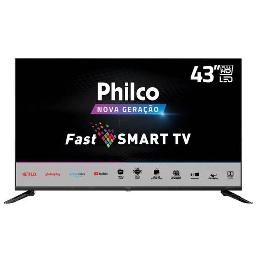 Smart TV LED 43" Full HD Philco PTV43N5CG70BLF com Processad