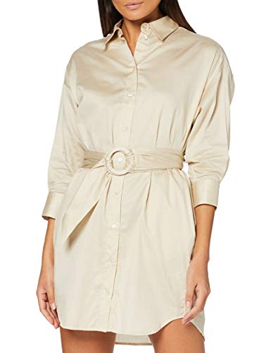 Moda Pepe Jeans Tatiana Vestido Casual, Beige