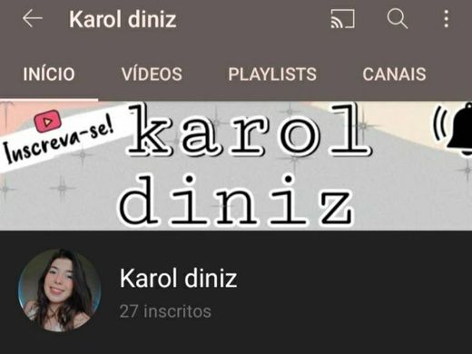 Meu canal do YouTube