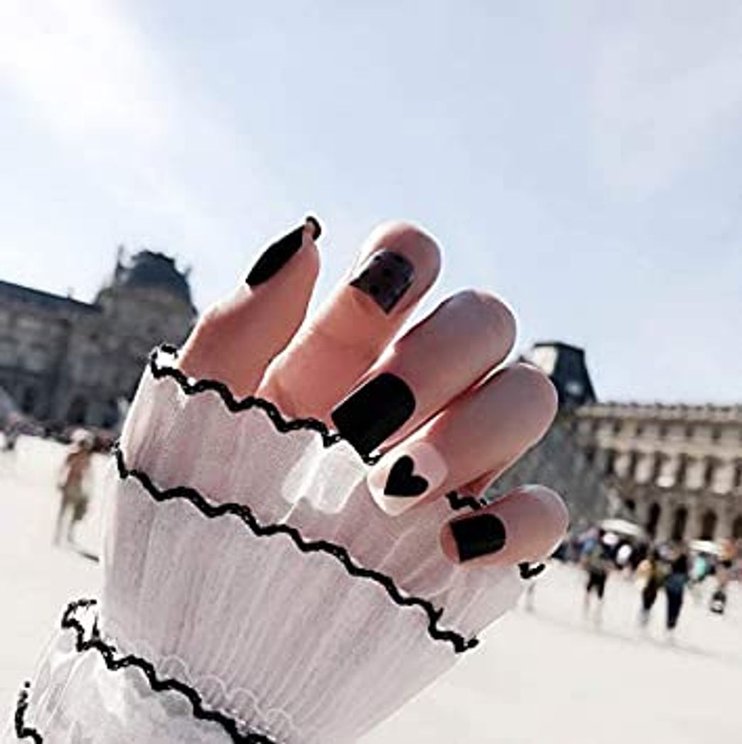 Fashion Handcess Uñas postizas ovaladas Vino brillante Presione sobre uñas Uñas cortas rojas Cubierta completa Puntas de uñas falsas para mujeres y niñas