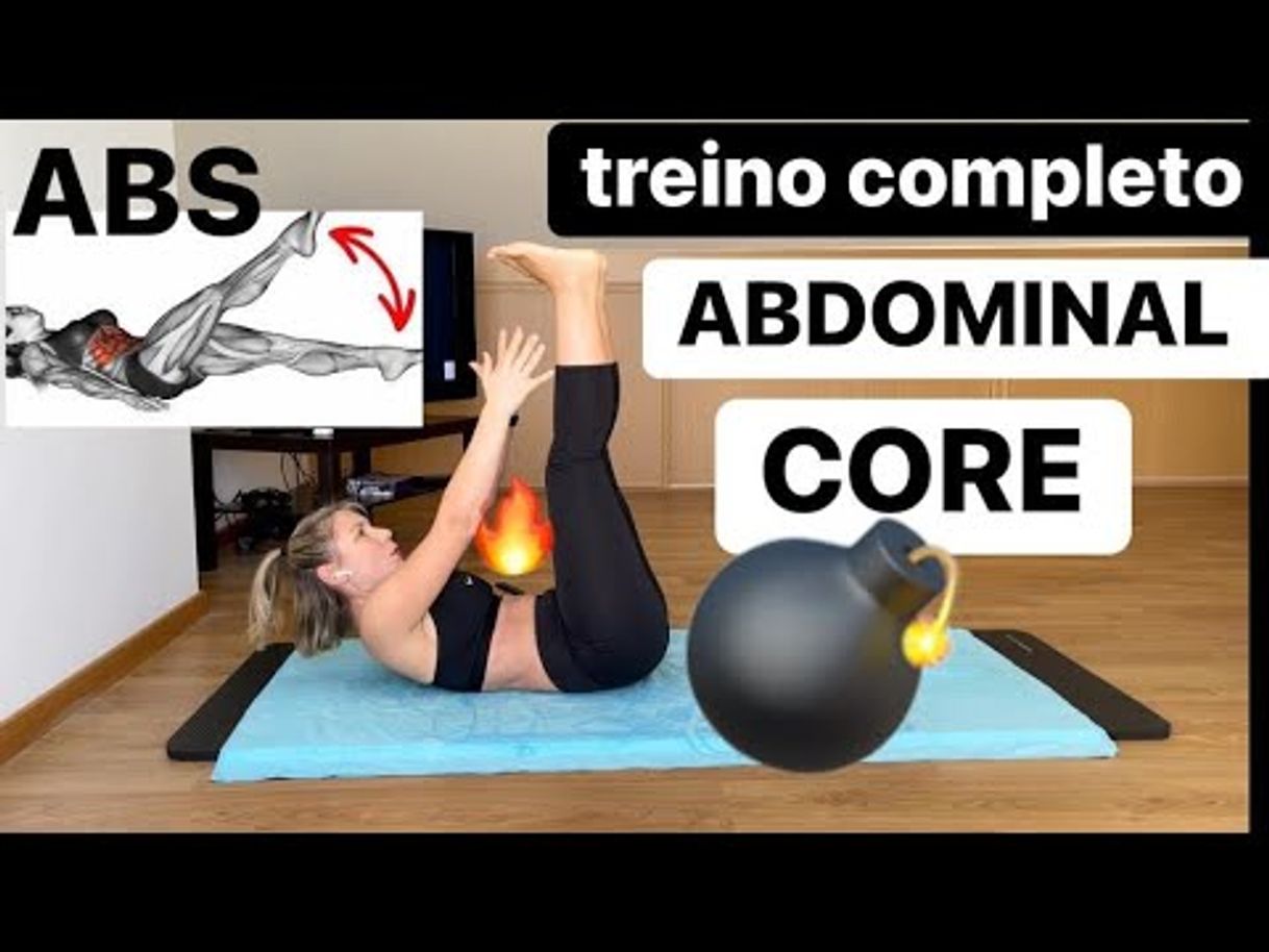 Fashion Treino Completo de ABDOMINAIS em Casa 