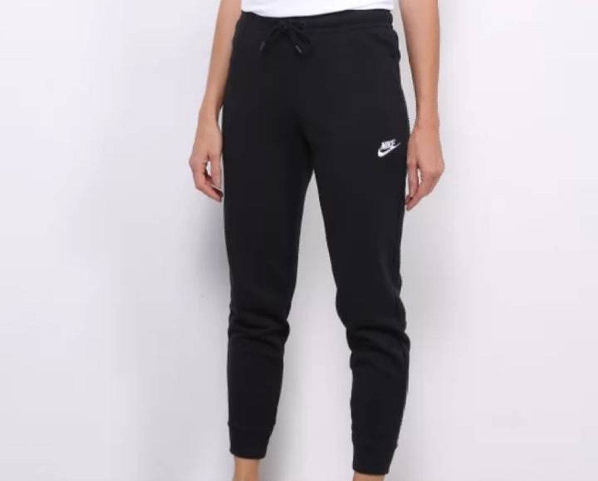 Fashion Calça moletom nike NSW essentil pant Light feminina-preto.