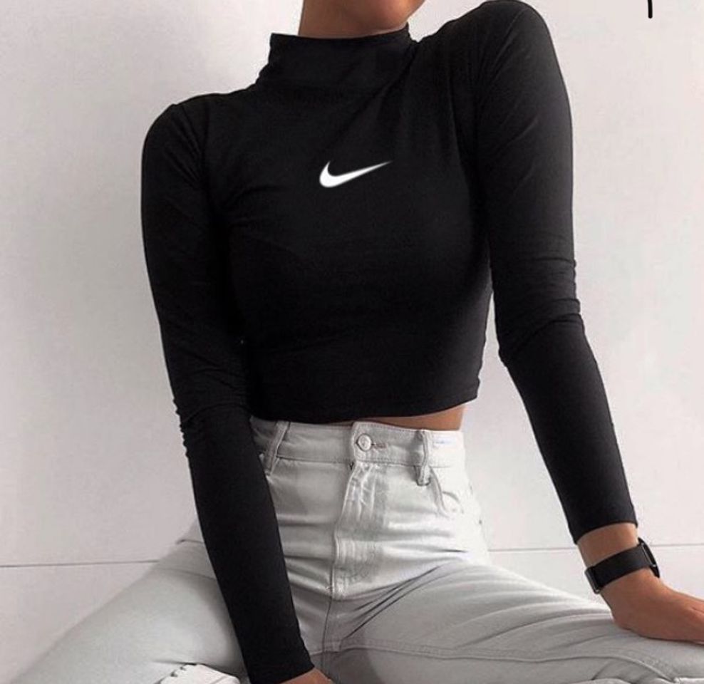 Fashion blusa básica manga longa nike no precinho 