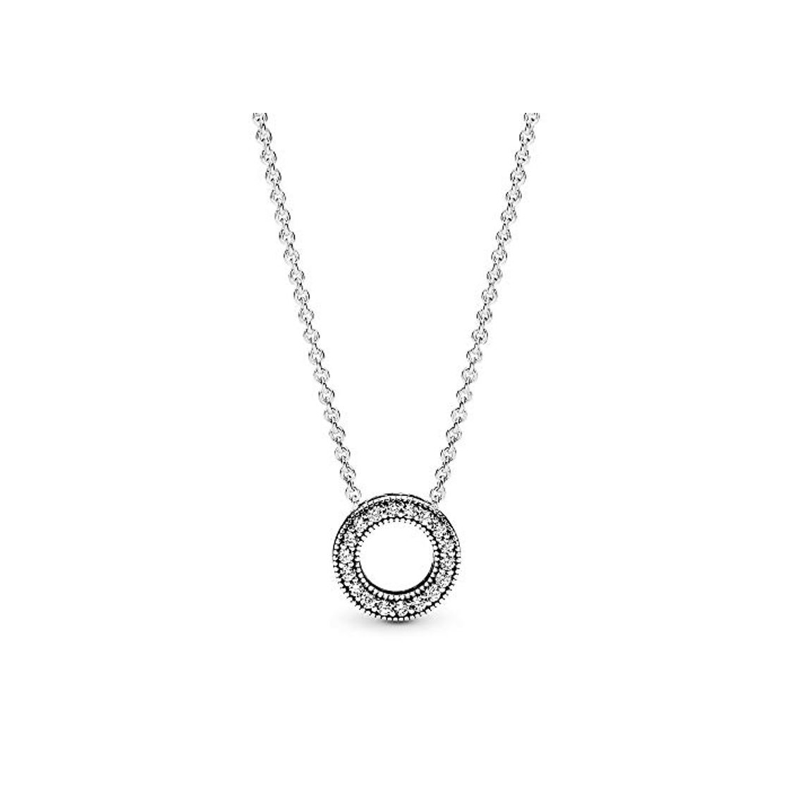 Social Pandora Collar con colgante Mujer plata