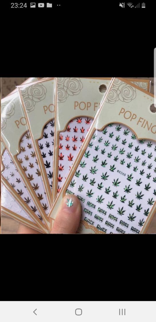 Social Pegatinas en forma de hoja