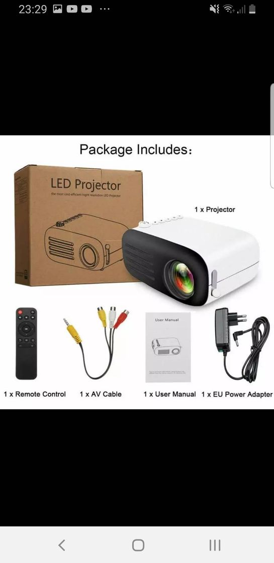 Moda Mini proyector LED