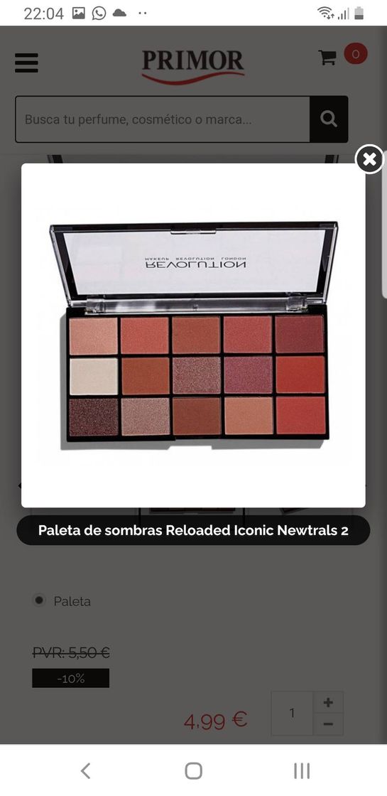 Social Paleta de sombras Reloaded Iconic Newtrals 2 REVOLUTION