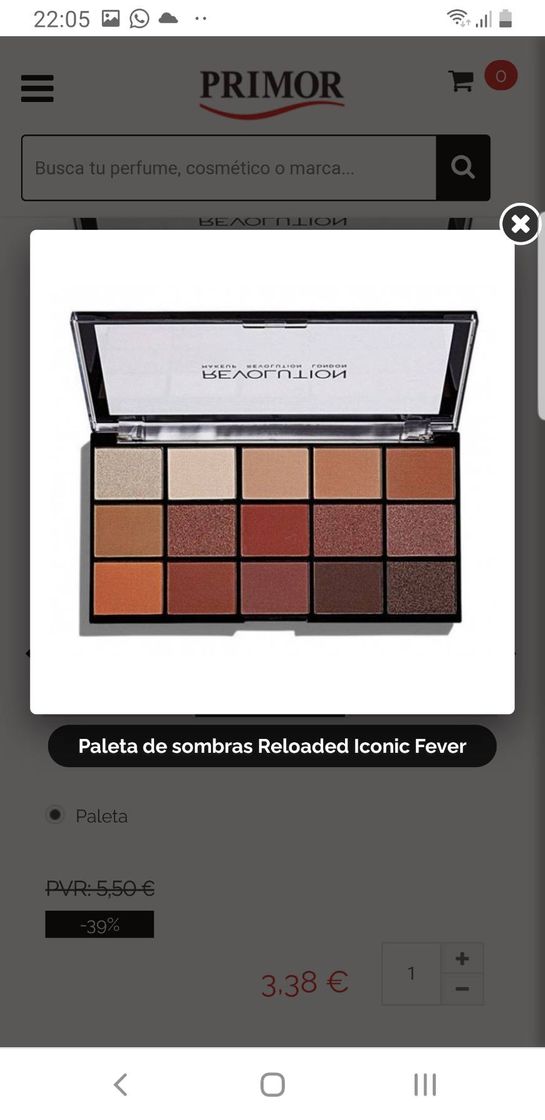 Social Paleta sombras de ojos.