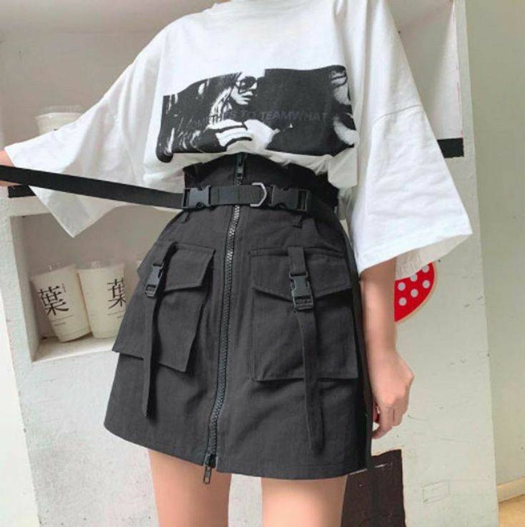 Fashion black skirt