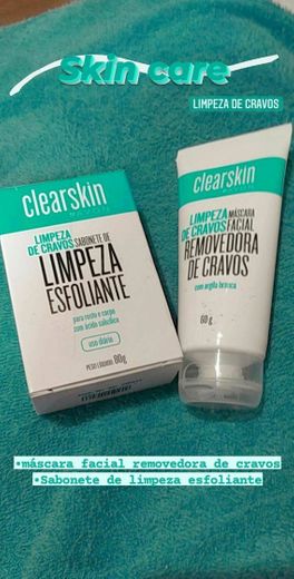 Máscara facial/ sabonete esfoliante 