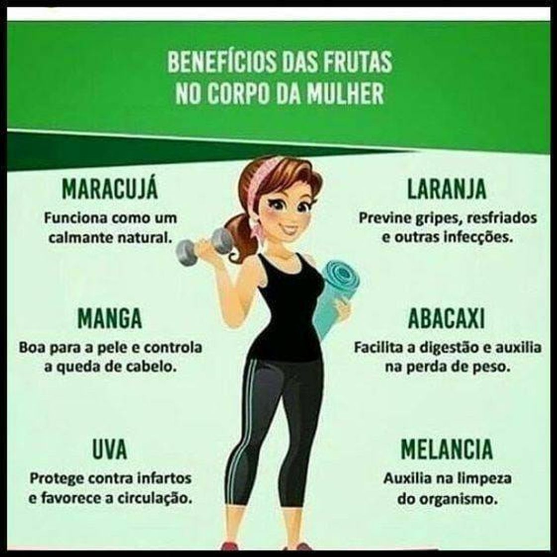 Moda Benéficios das frutas no corpo da mulher .