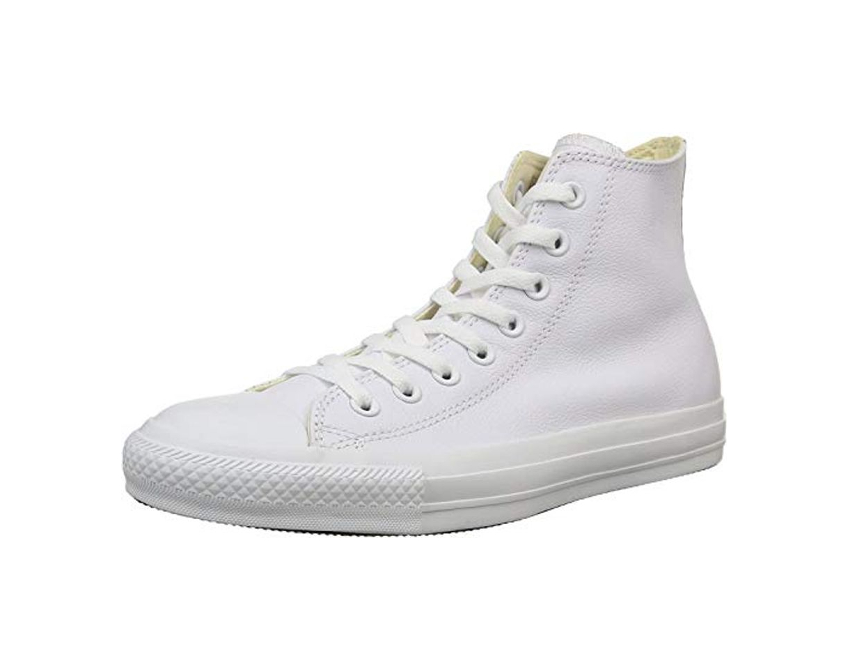 Fashion Converse CTAS Mono Hi Cuir, Zapatillas Mujer, Blanco