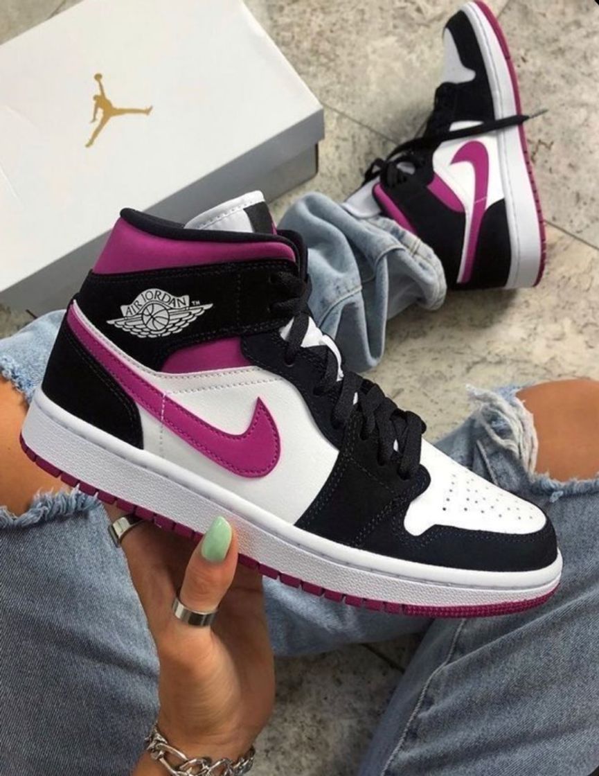 Fashion Air Jordan 1 Mid Cactus Flower (Pink)