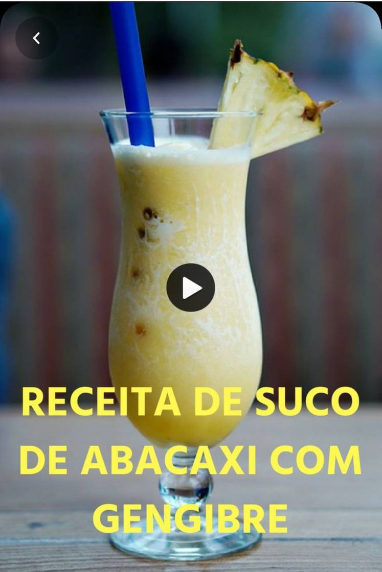 Fashion Suco Detox de Abacaxi com Gengibre