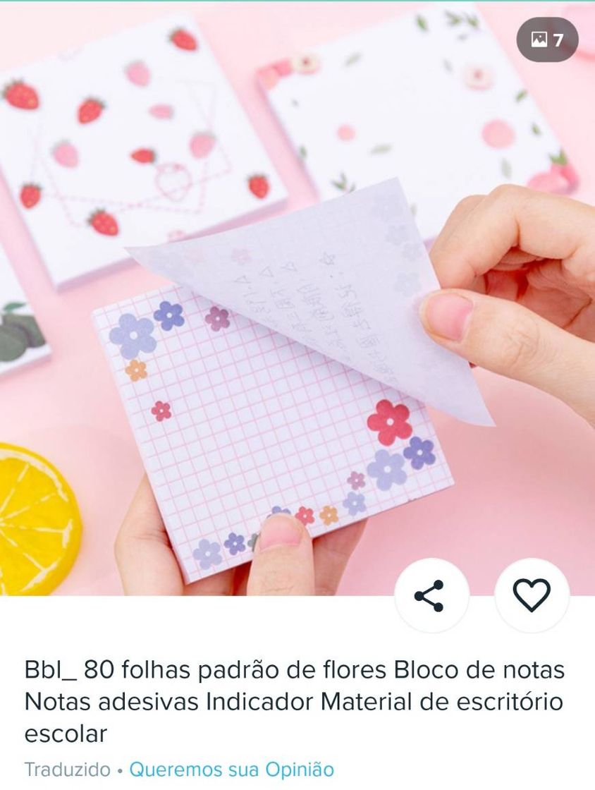 Moda Bloco de papel