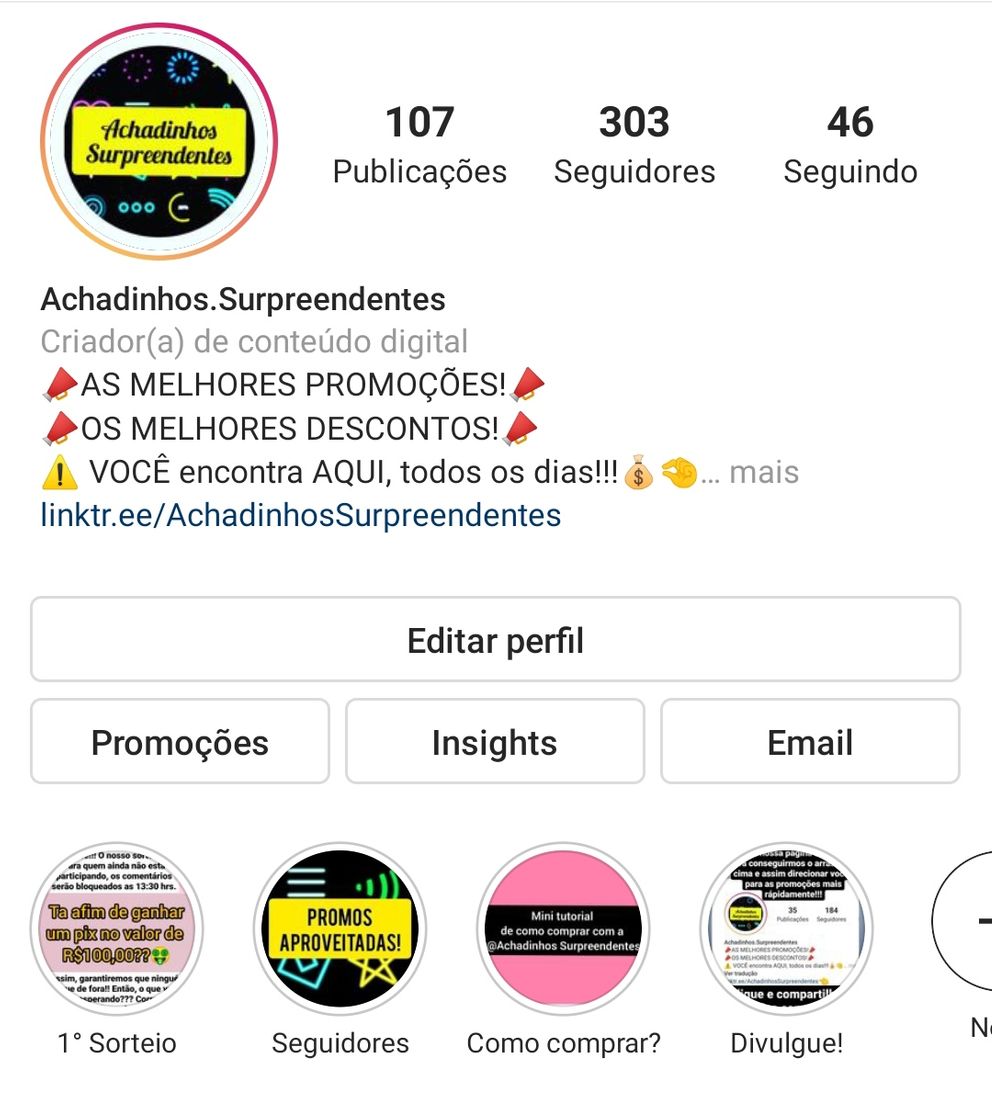 Moda Página de promoções e descontos!!