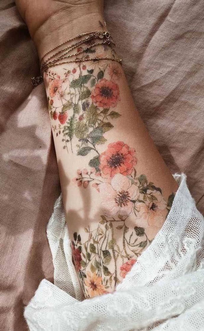 Moda Tatuagem colorida 