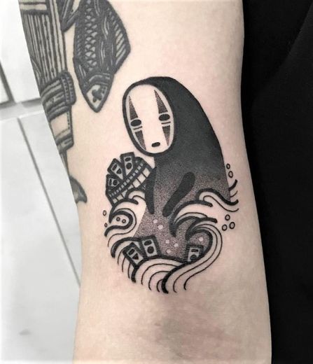 No-Face spirit on bath tattoo by hugotattooer | Tattoos, Spirited away ...