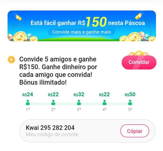 GANHE ATÉ R$ 150 COM O KWAI!