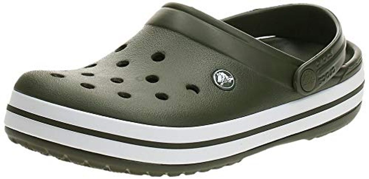 Fashion Crocs Crocband U, Zuecos Unisex Adulto, Verde