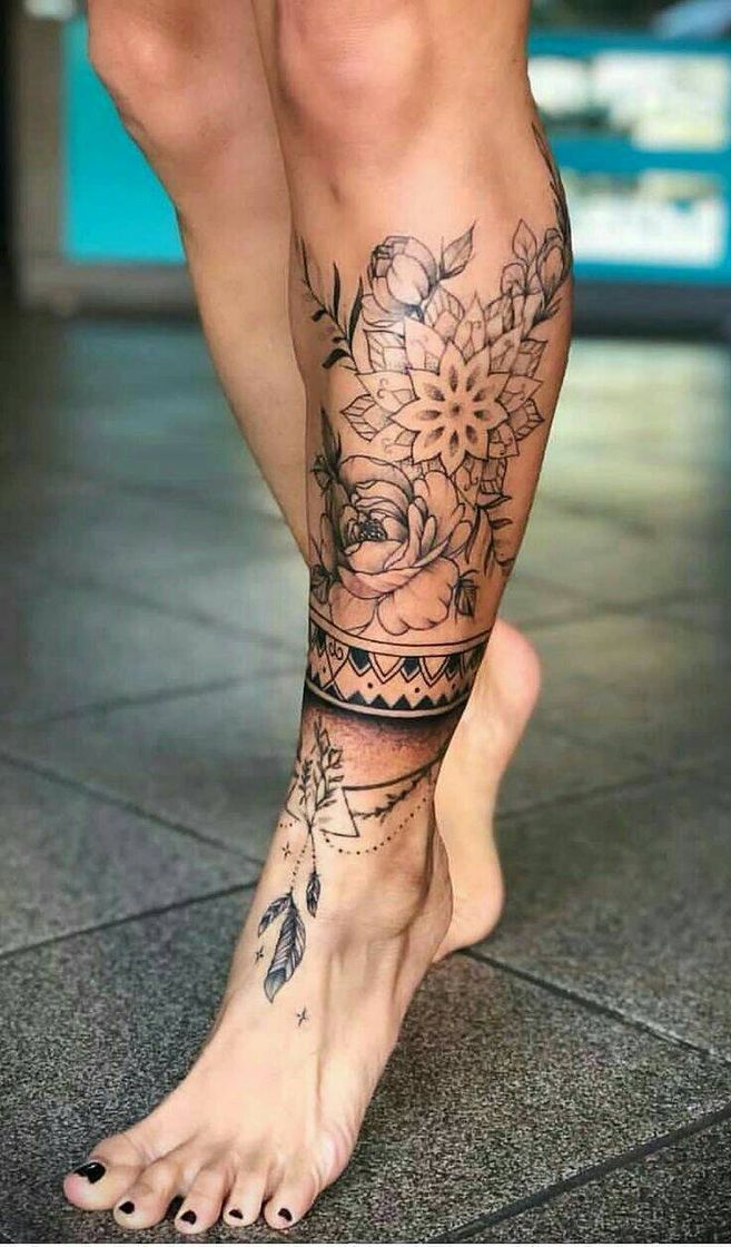 Moda Tatuagens femininas no tornozelo 