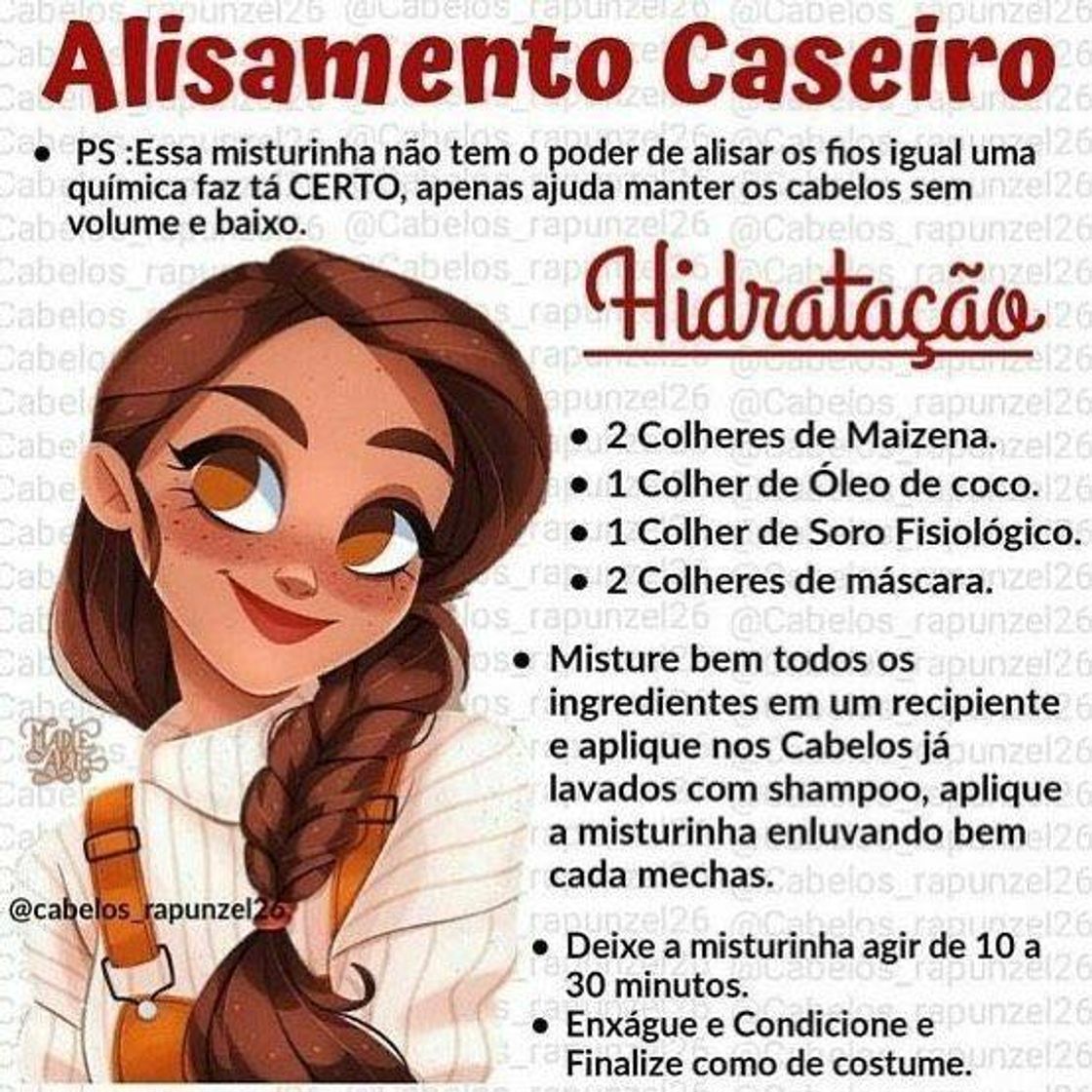 Moda Alisamento caseiro