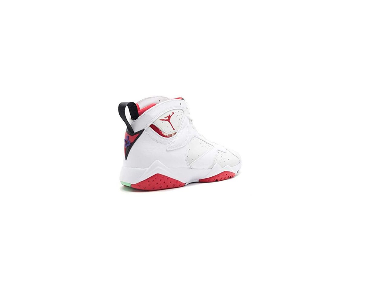 Fashion Nike Air Jordan 7 Retro, Zapatillas de Deporte para Hombre, Blanco/Rojo/Plateado