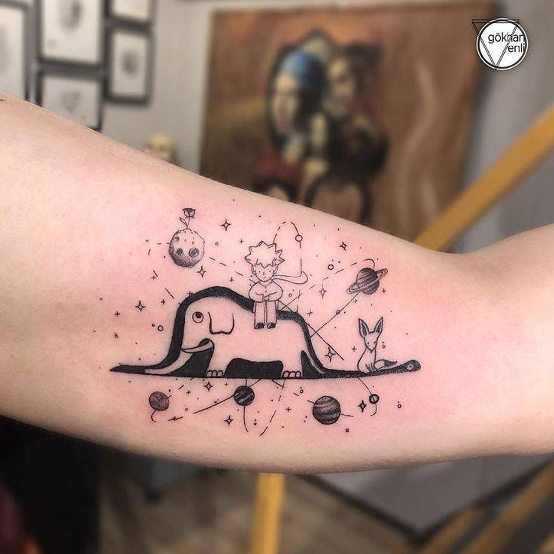 Fashion Tatuagem do Pequeno Príncipe