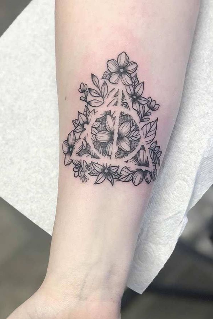 Fashion Tatuagem das Relíquias Da Morte